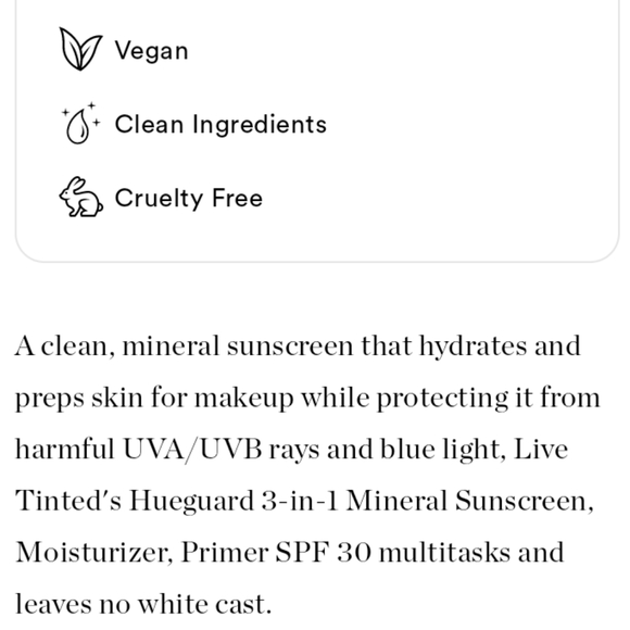 LIVE TINTED HUEGUARD 3-IN-1 MINERAL SUNSCREEN, MOISTURIZER, AND PRIMER SPF 30 - Picture 5 of 8